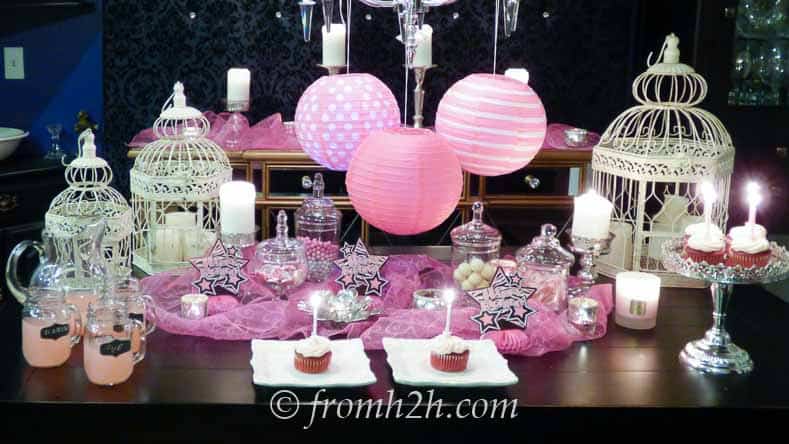 Pretty In Pink birthday party decor