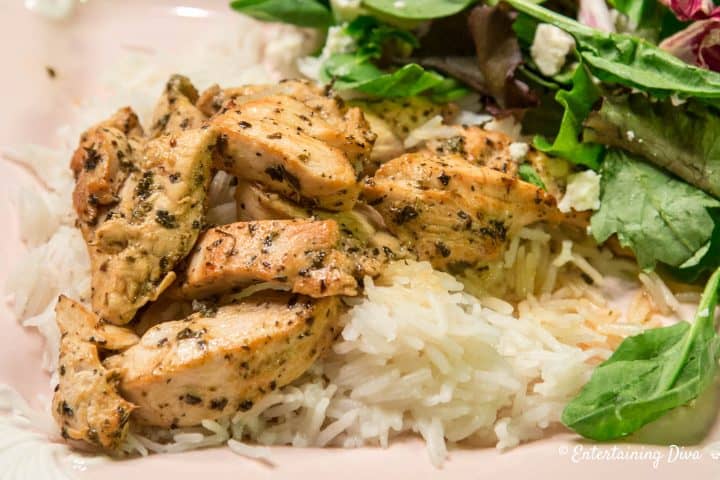 Lemon basil oven baked chicken breast
