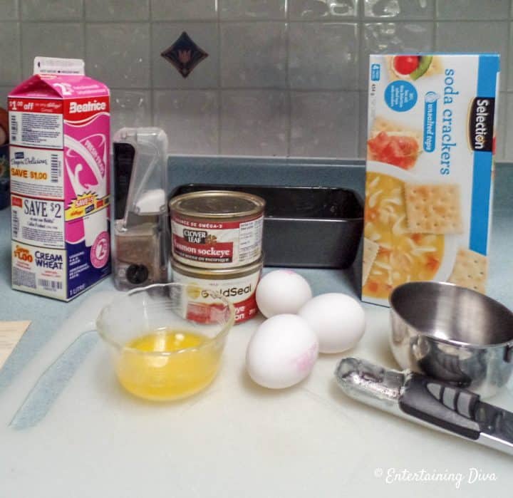 Salmon loaf ingredients