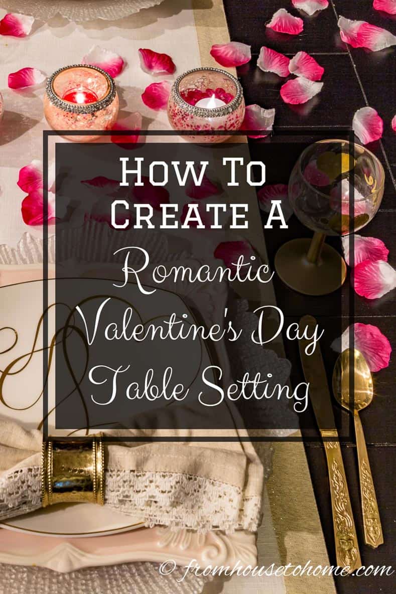 How to create a romantic Valentine's Day table setting