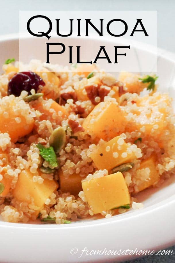 Quinoa Pilaf With Butternut Squash {Naturally Gluten Free}