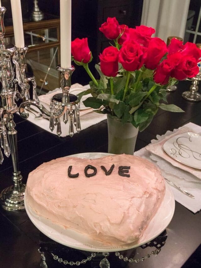 How To Make a Heart Shaped Valentine Cake Story