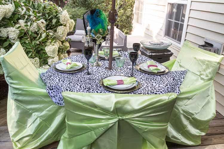 The green table | Mad Hatter Tea Party Ideas
