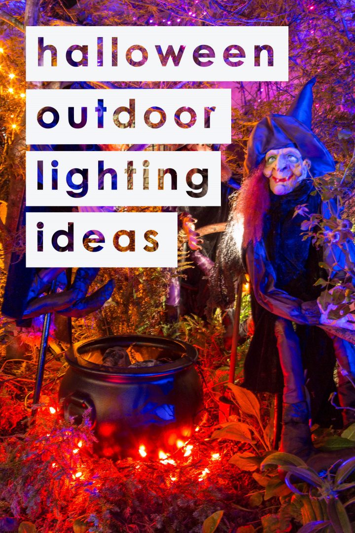 Halloween outdoor lighting ideas