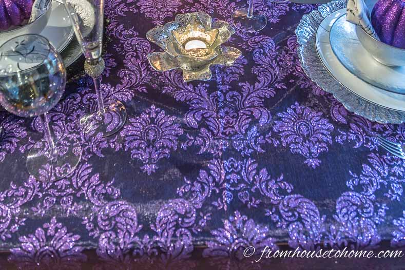 Purple thanksgiving table