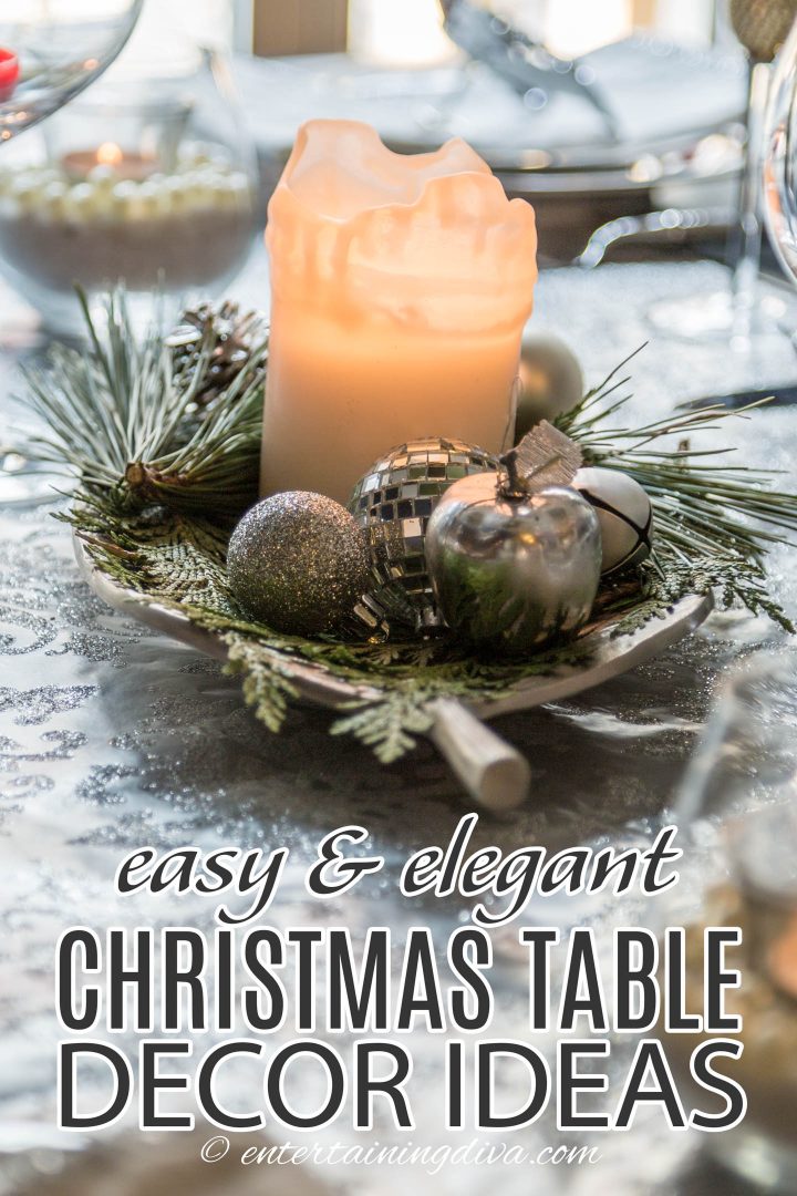 easy and elegant Christmas table decor ideas