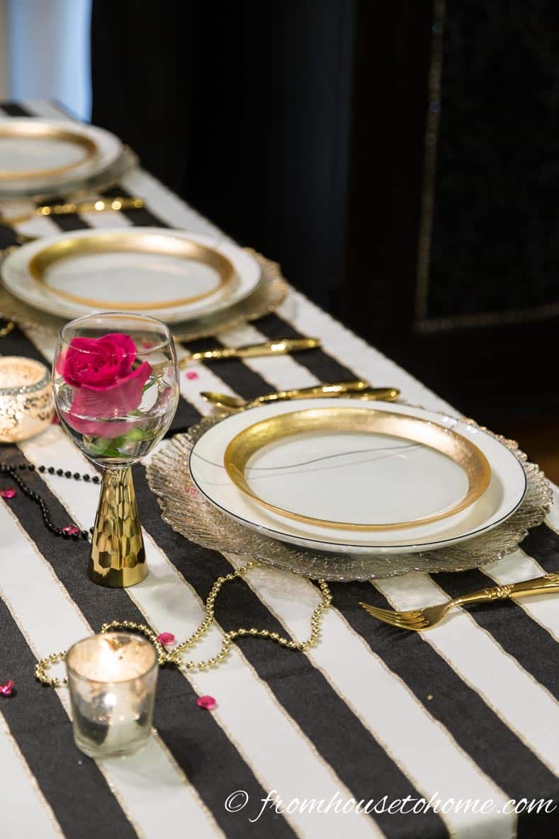 Kate Spade inspired place setting | Kate Spade Inspired Table Setting