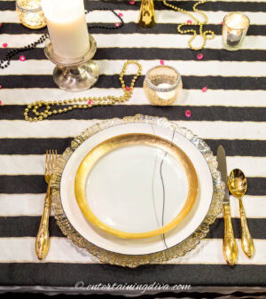 Elegant Kate Spade Inspired Table Setting