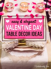 Valentine's Day table decor ideas