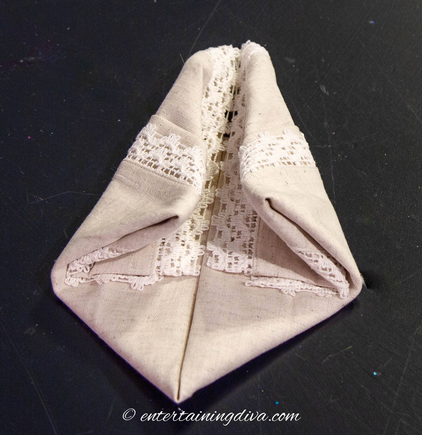 Napkin with multiple folds