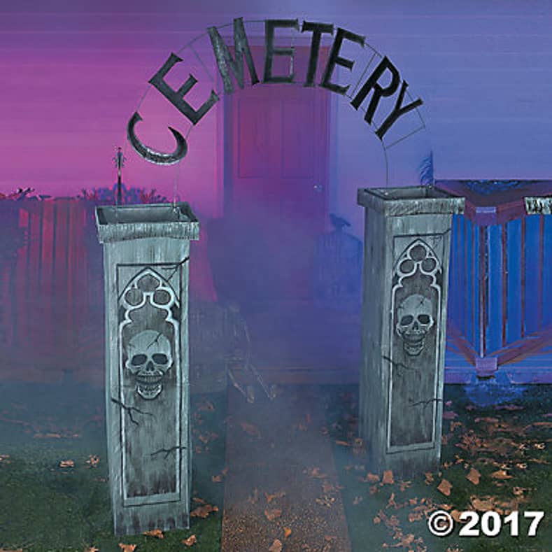 Halloween cemetery archway entrance