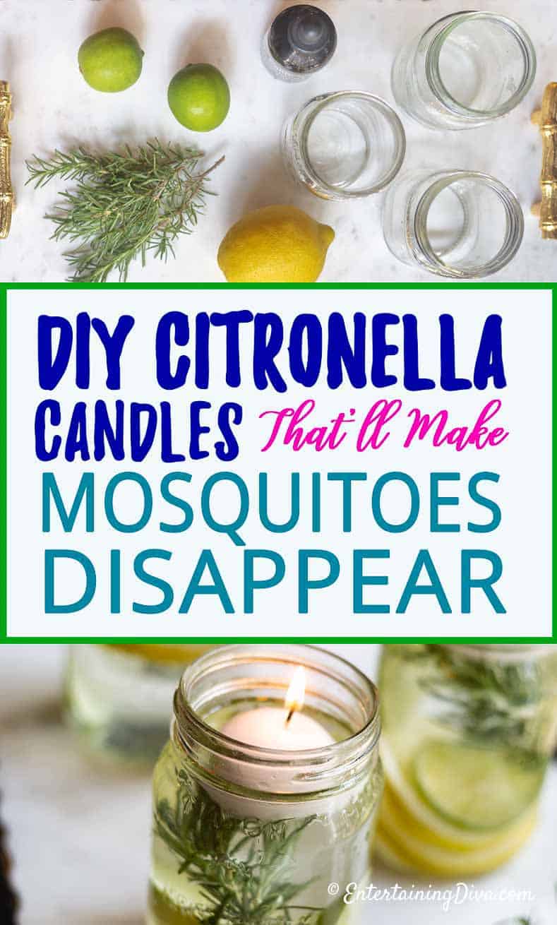 DIY citronella candles that'll make mosquitoes disappear