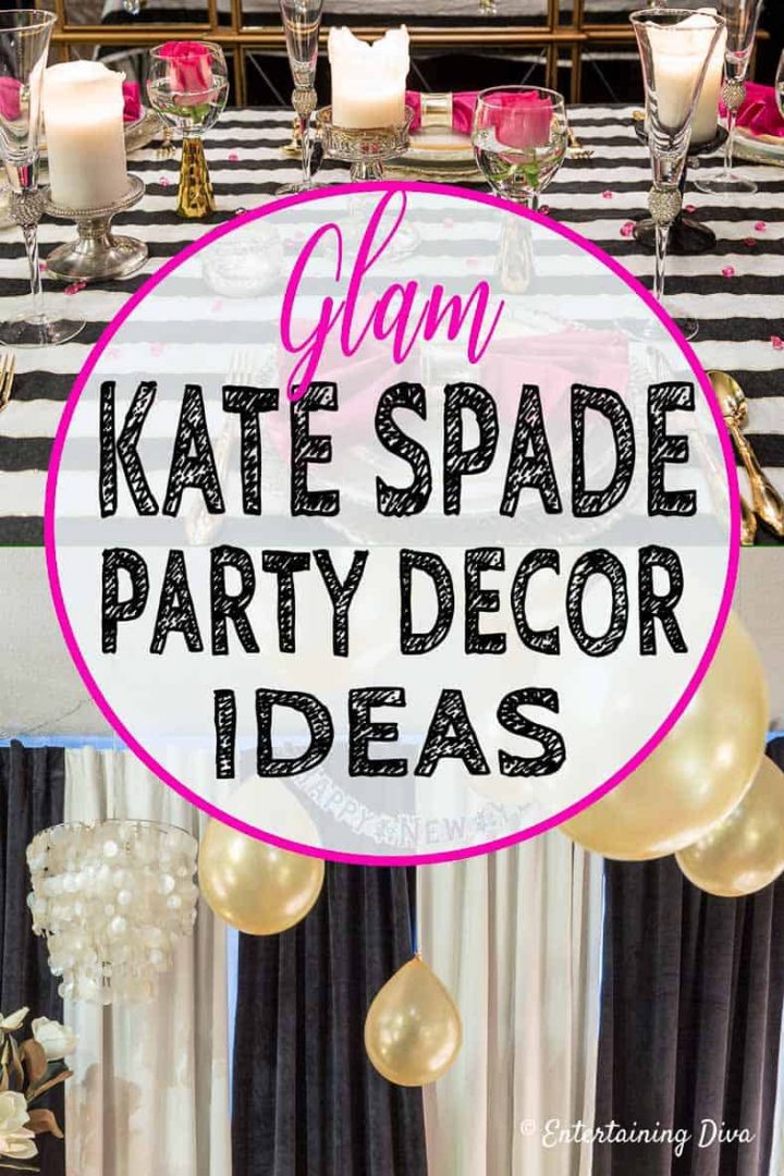 kate spade themed party decor ideas