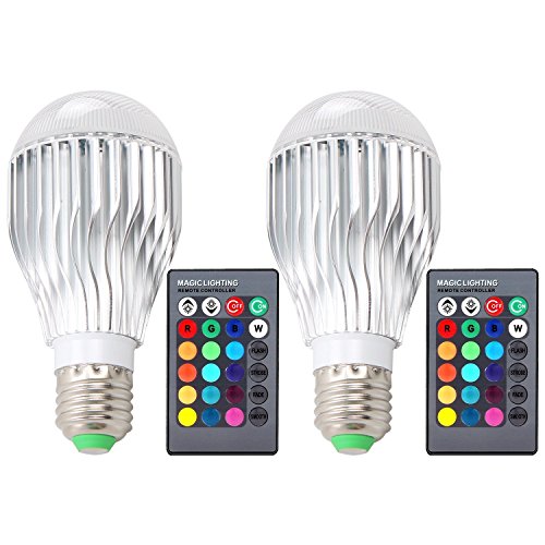 Remote controlled LED lightbulbs