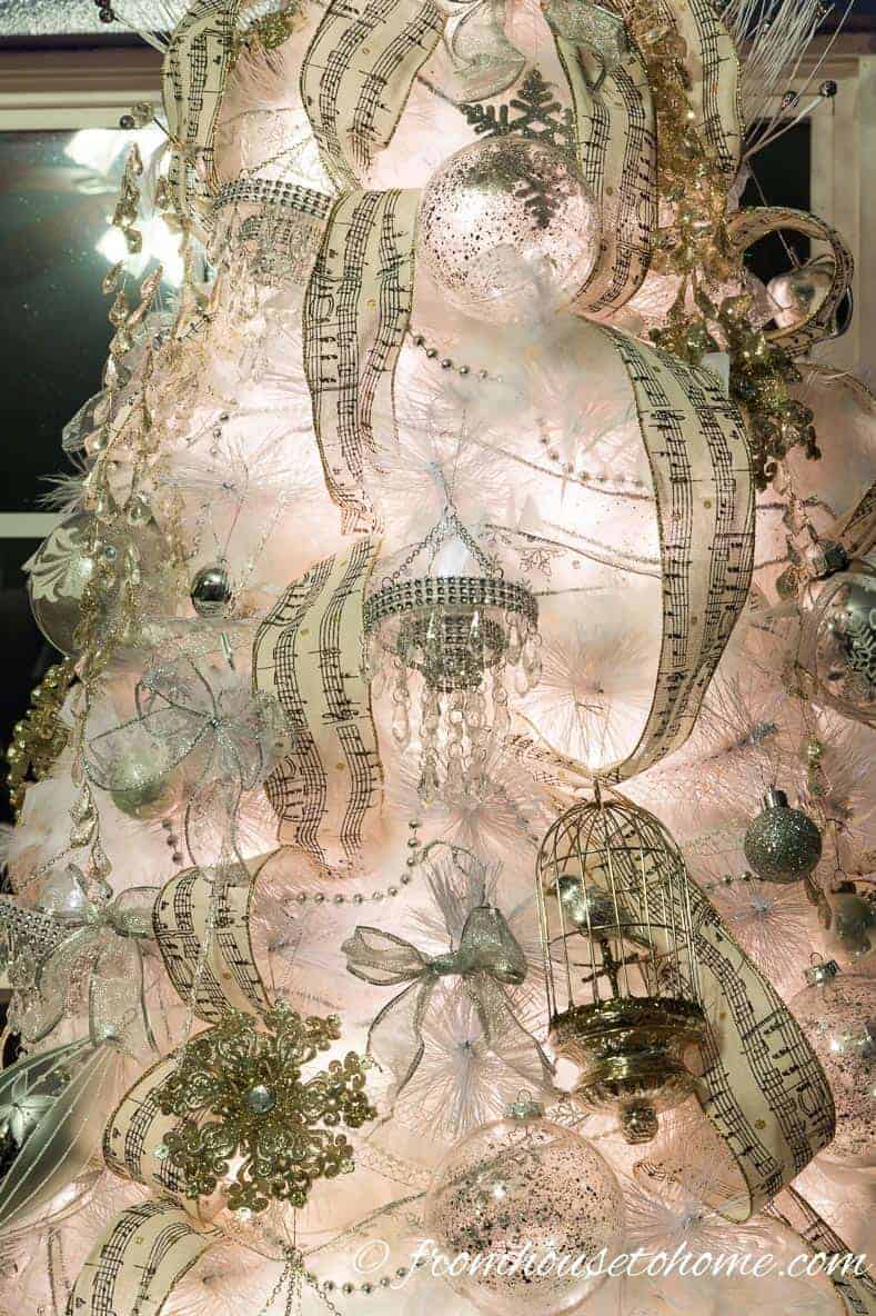 White Christmas tree decorations