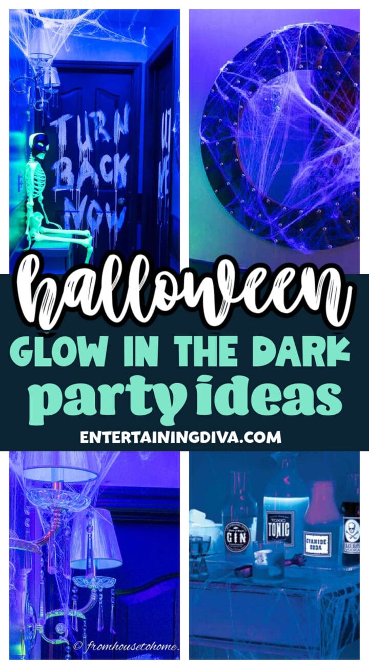 Halloween glow in the dark party ideas