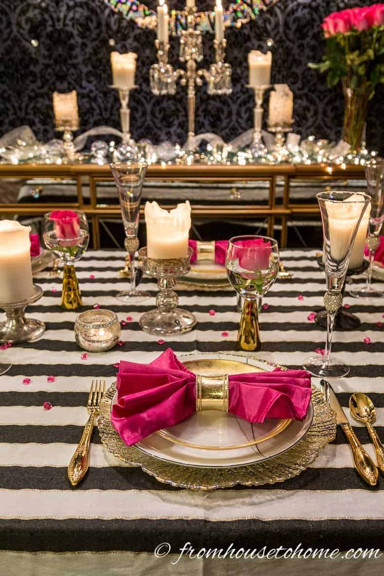 Kate Spade inspired tablescape