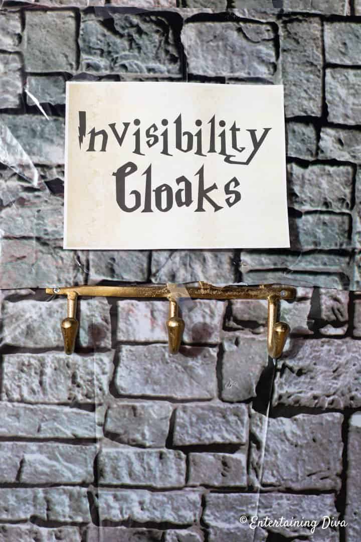 Invisibility cloaks printable sign