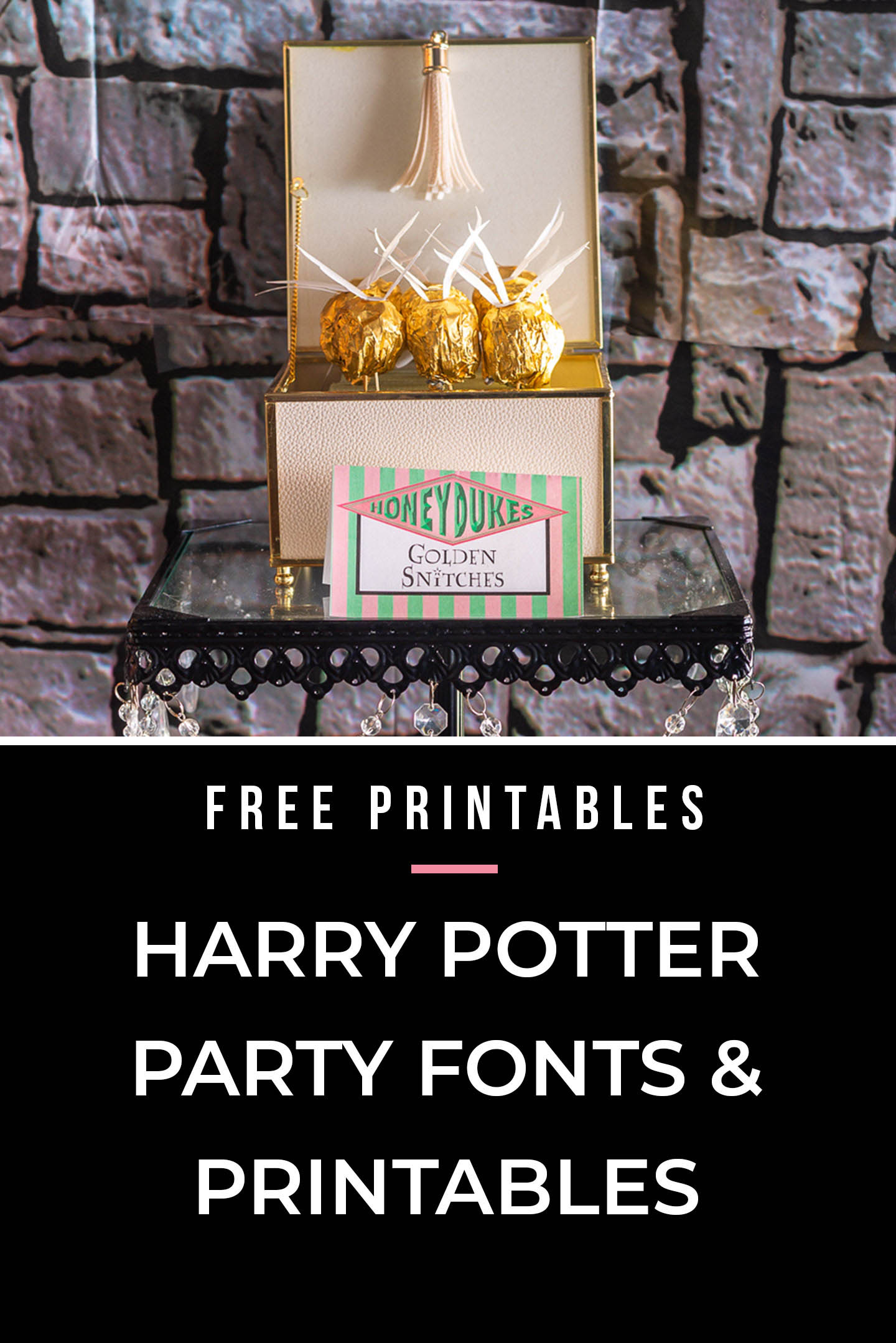 Free Harry Potter Printables and Fonts
