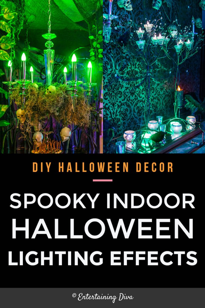 Indoor Halloween lighting effects and ideas