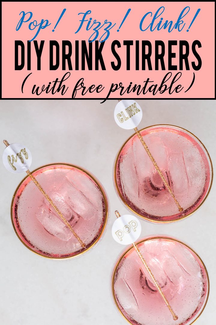 Pop Fizz Drink DIY drink stirrers