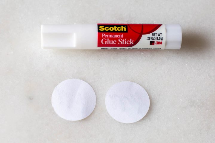 Glue Stick and paper for DIY drink stirrers