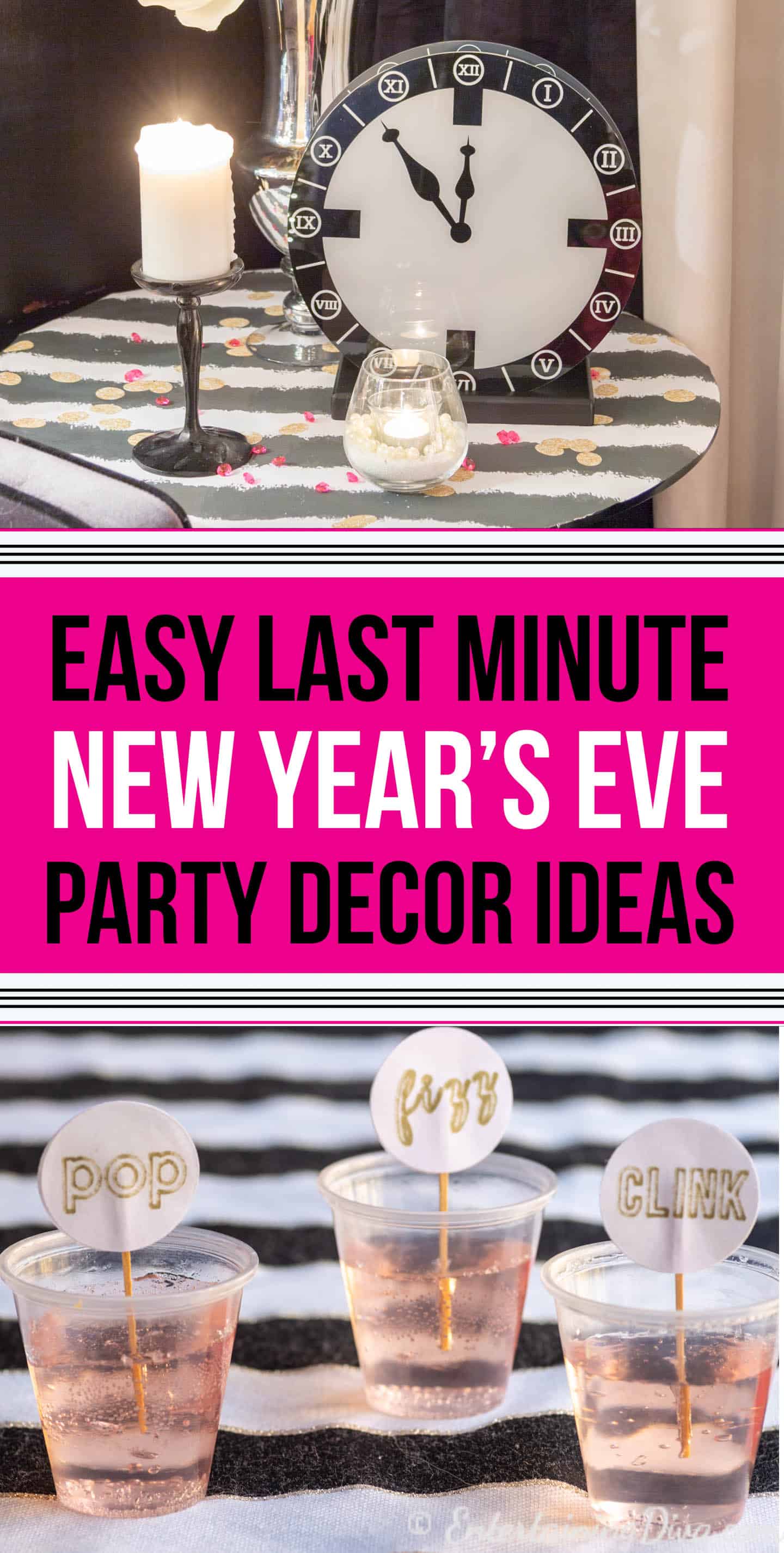 Last minute New Year's Eve party decorations ideas