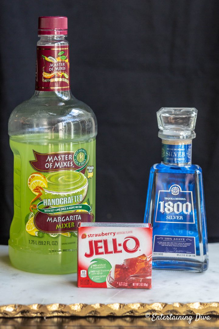 Strawberry Margarita Jello Shots Ingredients