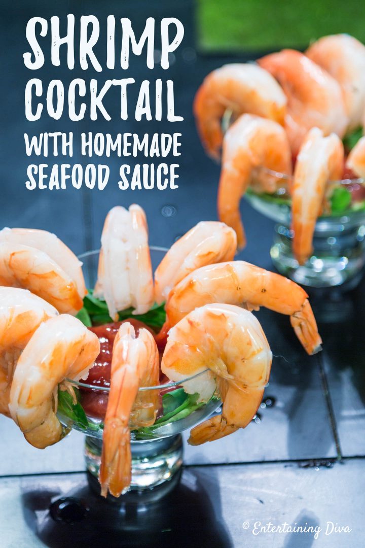 Shrimp Cocktail with homemade seafood sauce