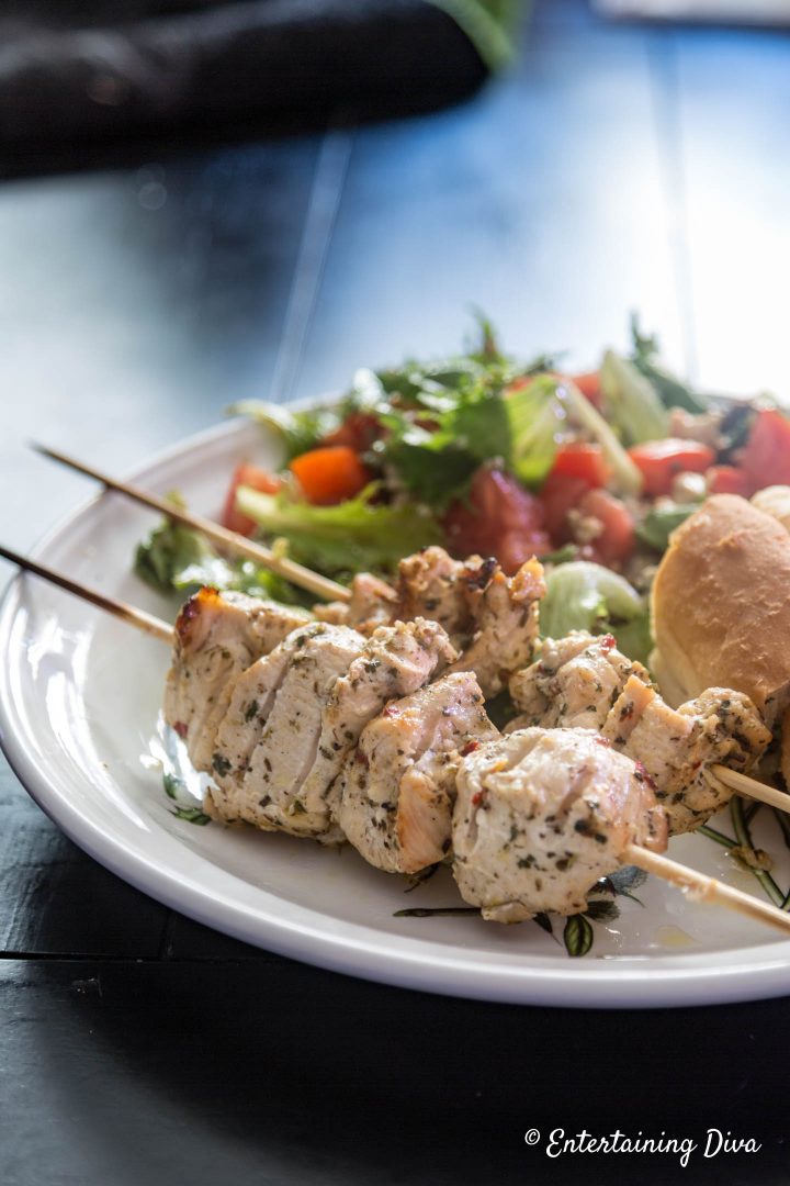 Grilled Chicken Shish Kabobs