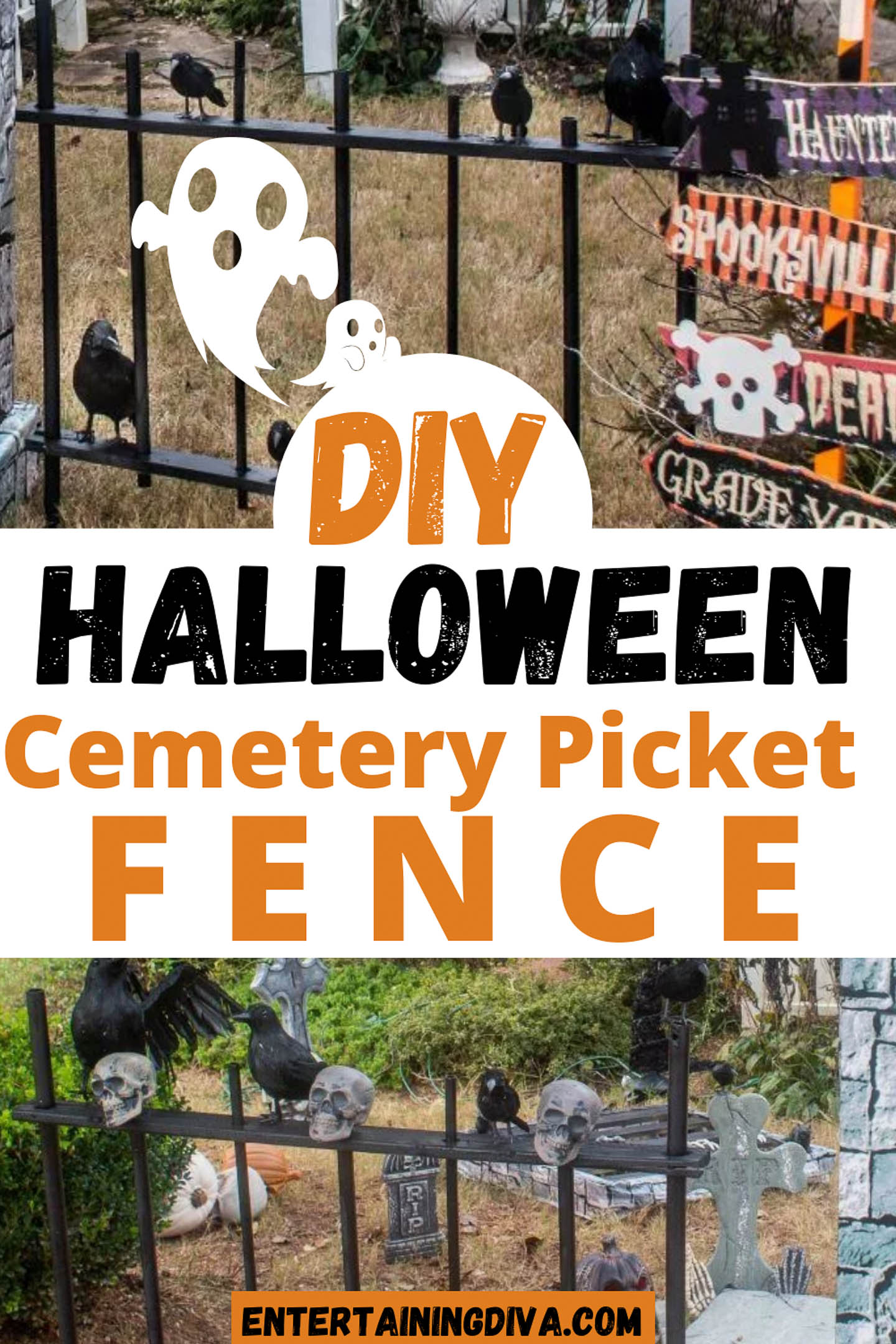 How To Make A DIY Halloween Cemetery Picket Fence