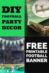 Free DIY printable football banner