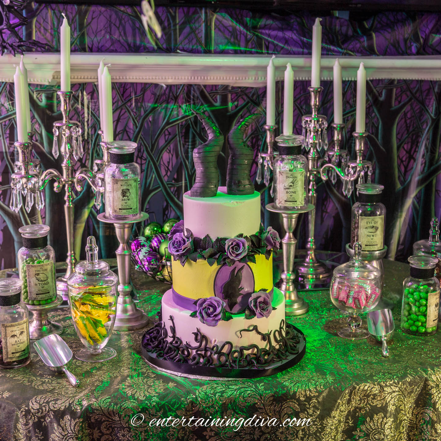 Maleficent cake
