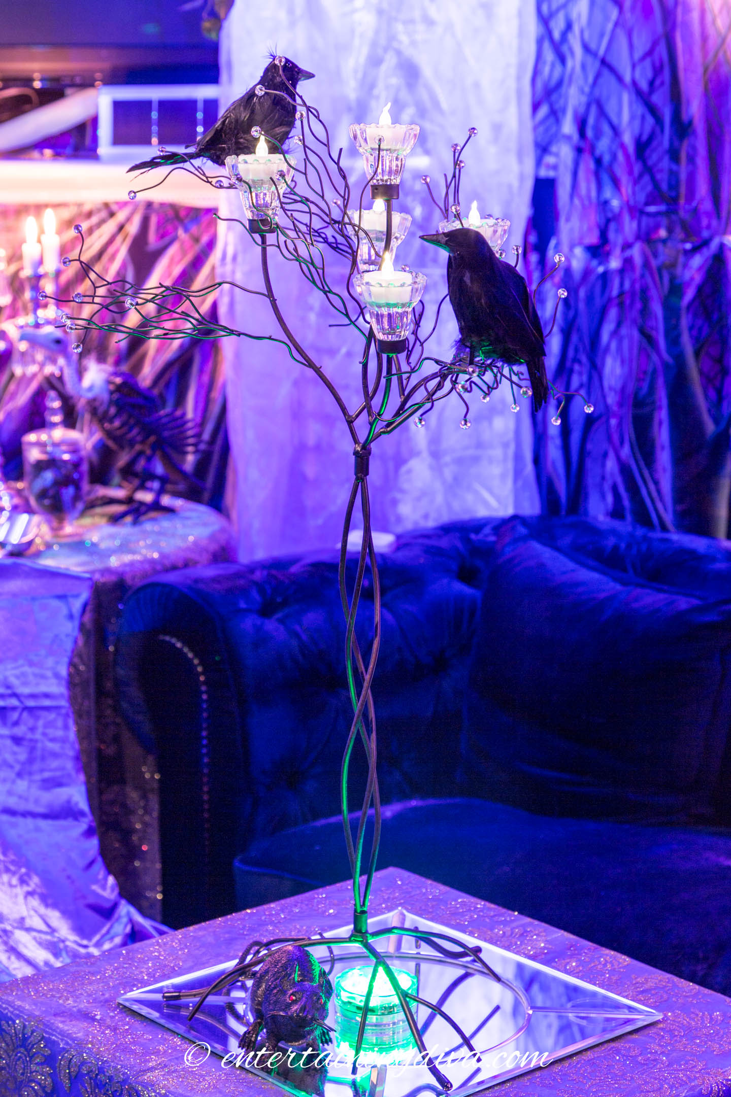 Crows on a candle tree