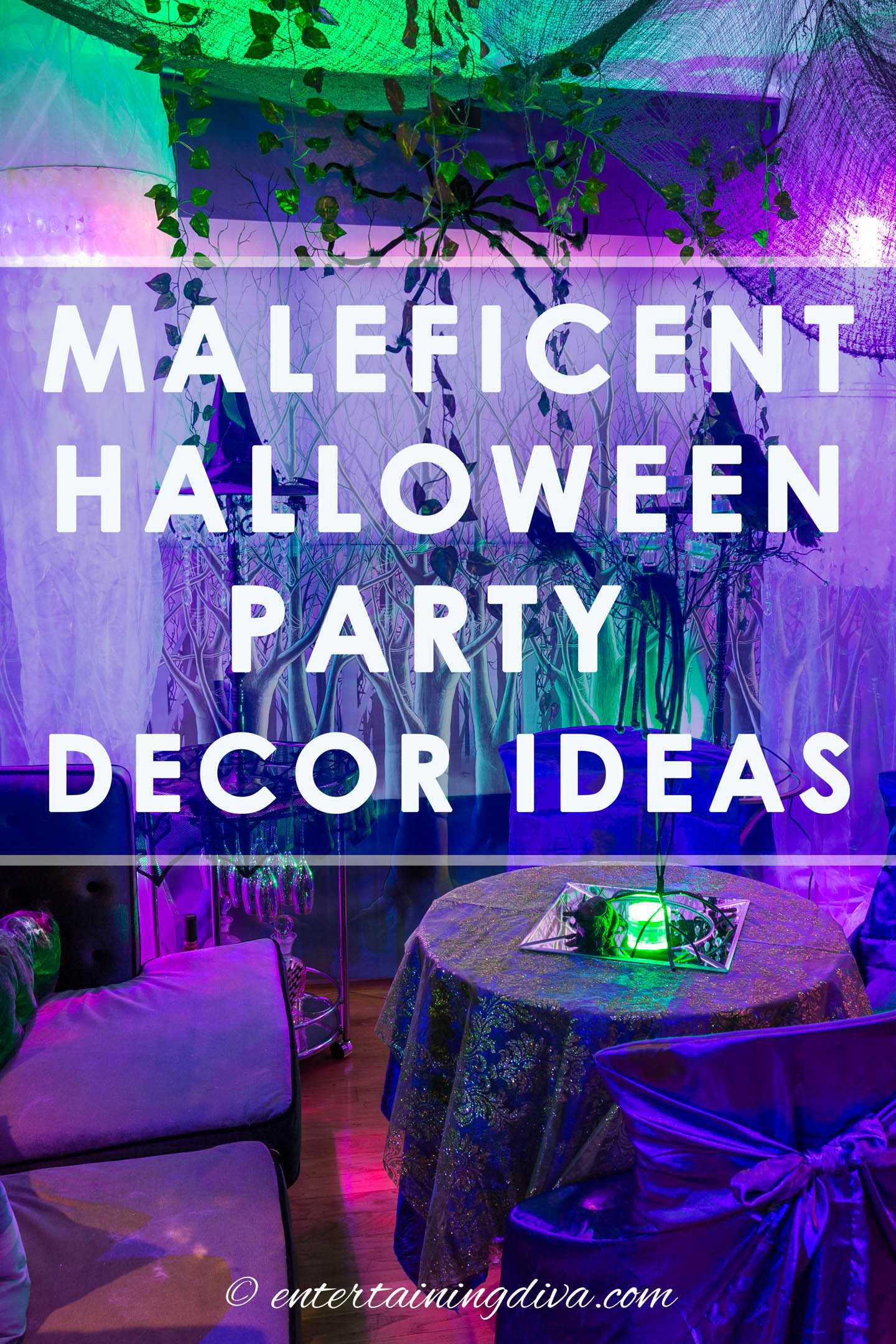 Maleficent party decor ideas