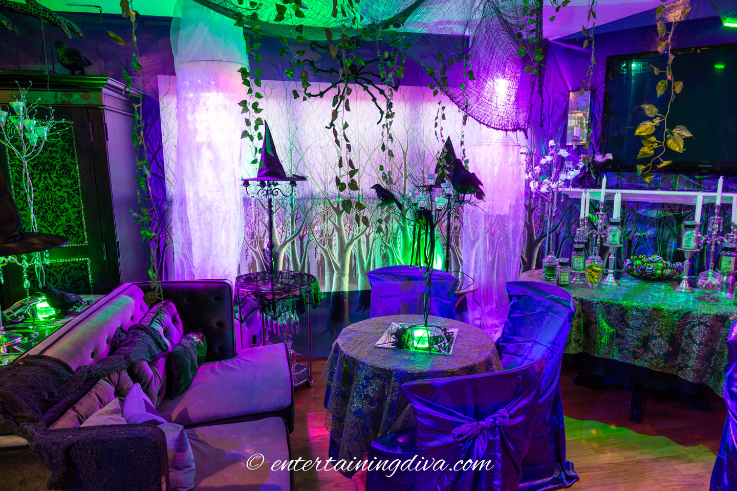 Maleficent Halloween party theme decor