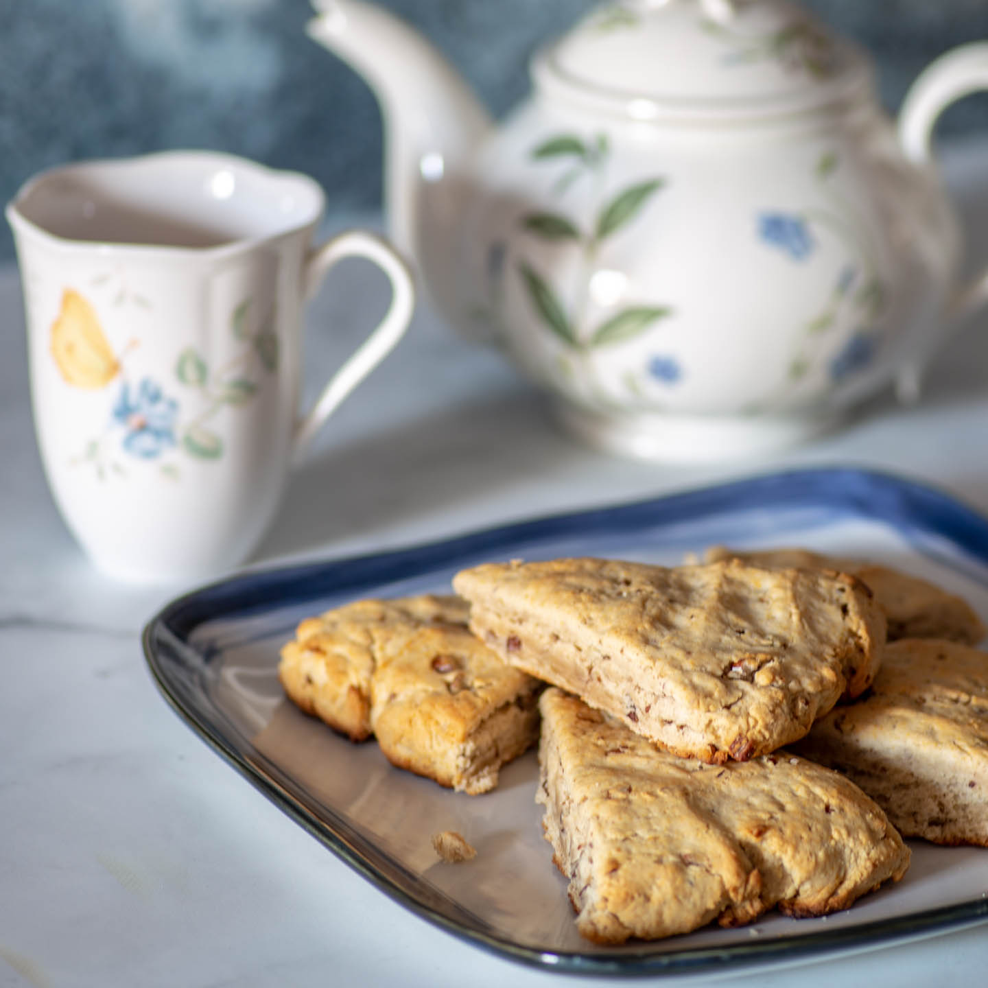 Maple Pecan Scones With Cinnamon Butter
