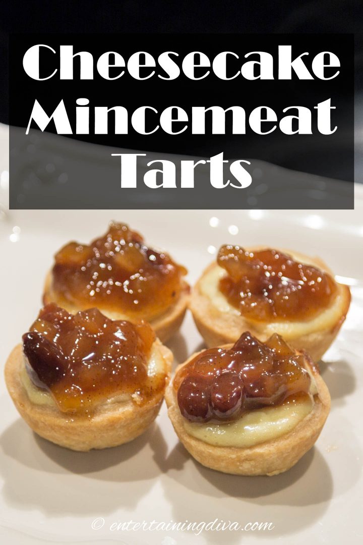 Easy cheesecake mincemeat tarts