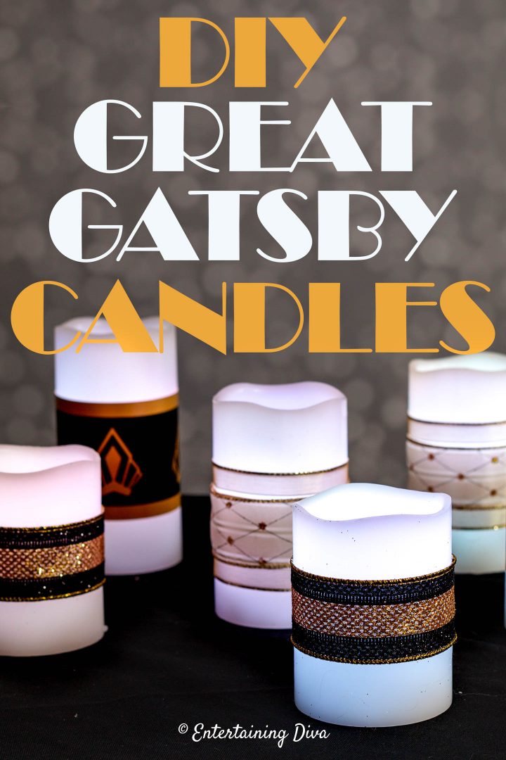 DIY Great Gatsby candles