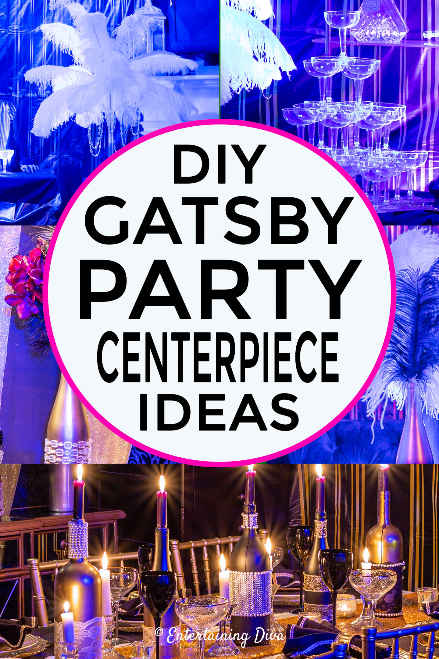 Great Gatsby centerpieces