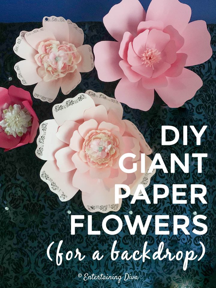 DIY giant paper flowers (for a backdrop)