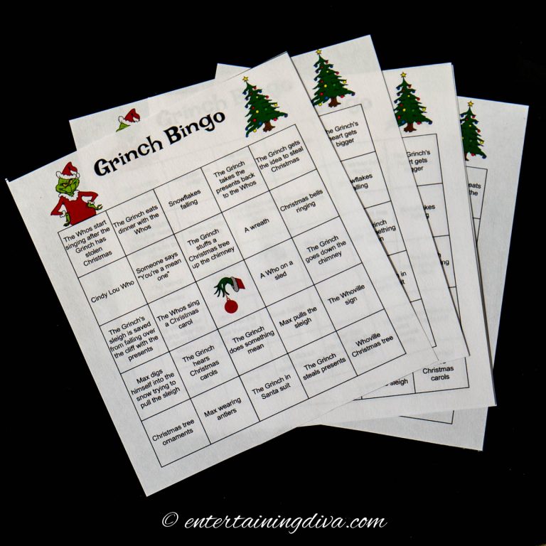 Grinch Bingo (A Free Printable Christmas Game)