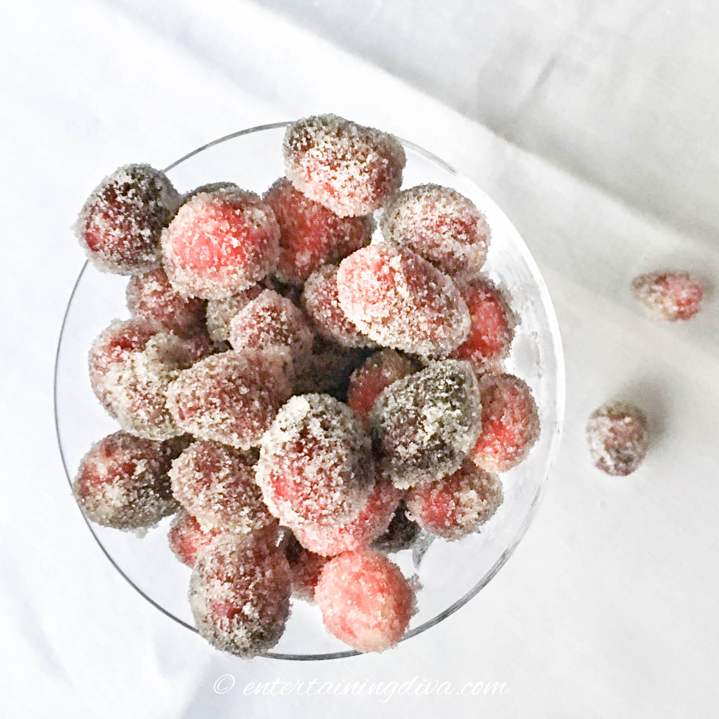 sugared cranberries