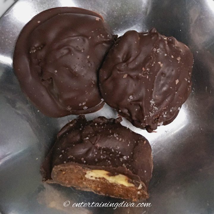 homemade turtles with salt on them