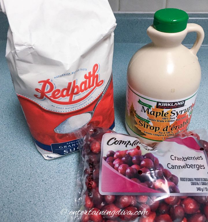 sparkling sugared cranberries ingredients