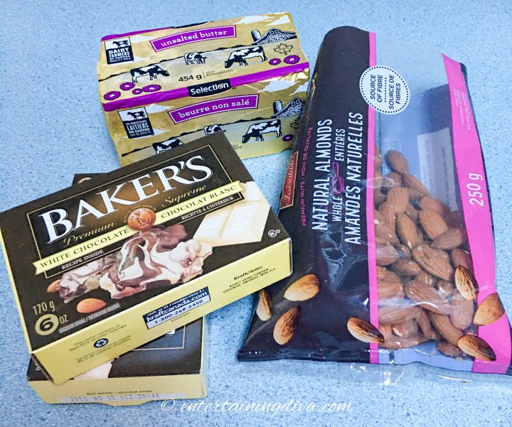 White almond bark recipe ingredients