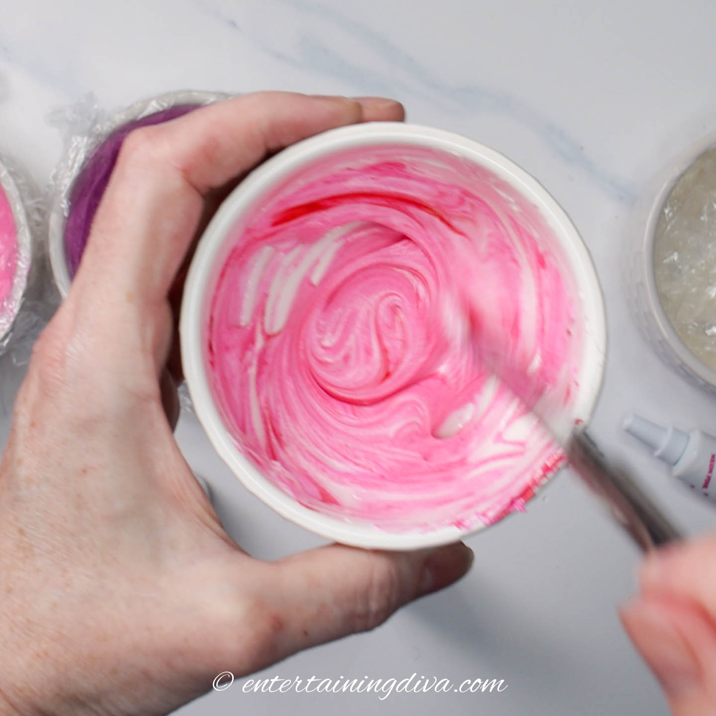 How To Make Light Pink, Dark Pink, Hot Pink and Mauve Pink Royal Icing