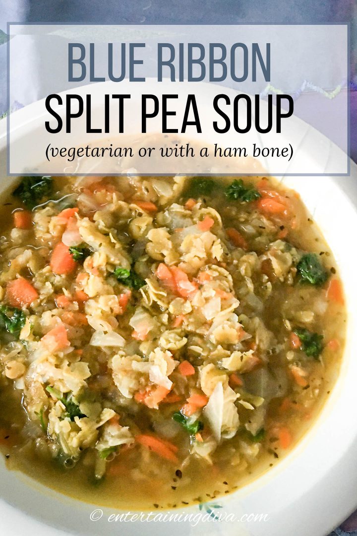 blue ribbon vegetarian split pea soup