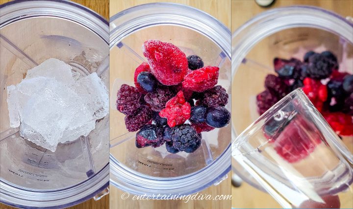how to make mixed berry frozen margaritas