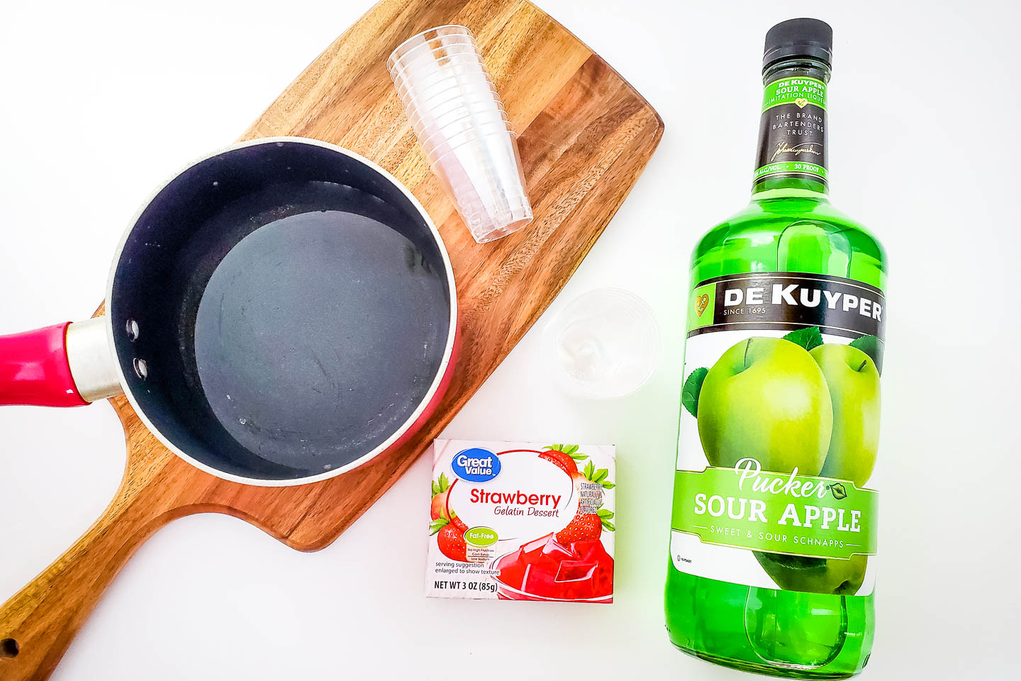 apple strawberry jello shots ingredients